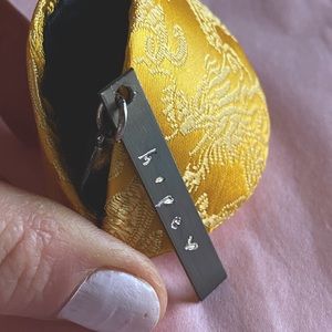 “hope” fortune cookie pendant + necklace